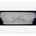 Modern Popular White Natural Stone Marble Bathtub
